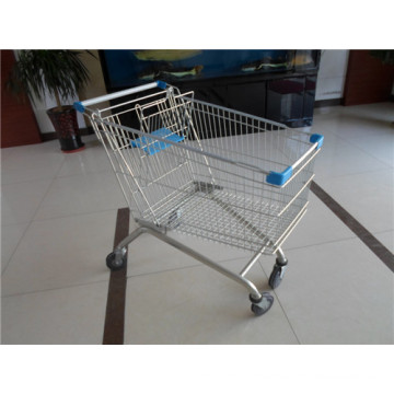 Four Wheels Shopping Trolley Used in Supermarket